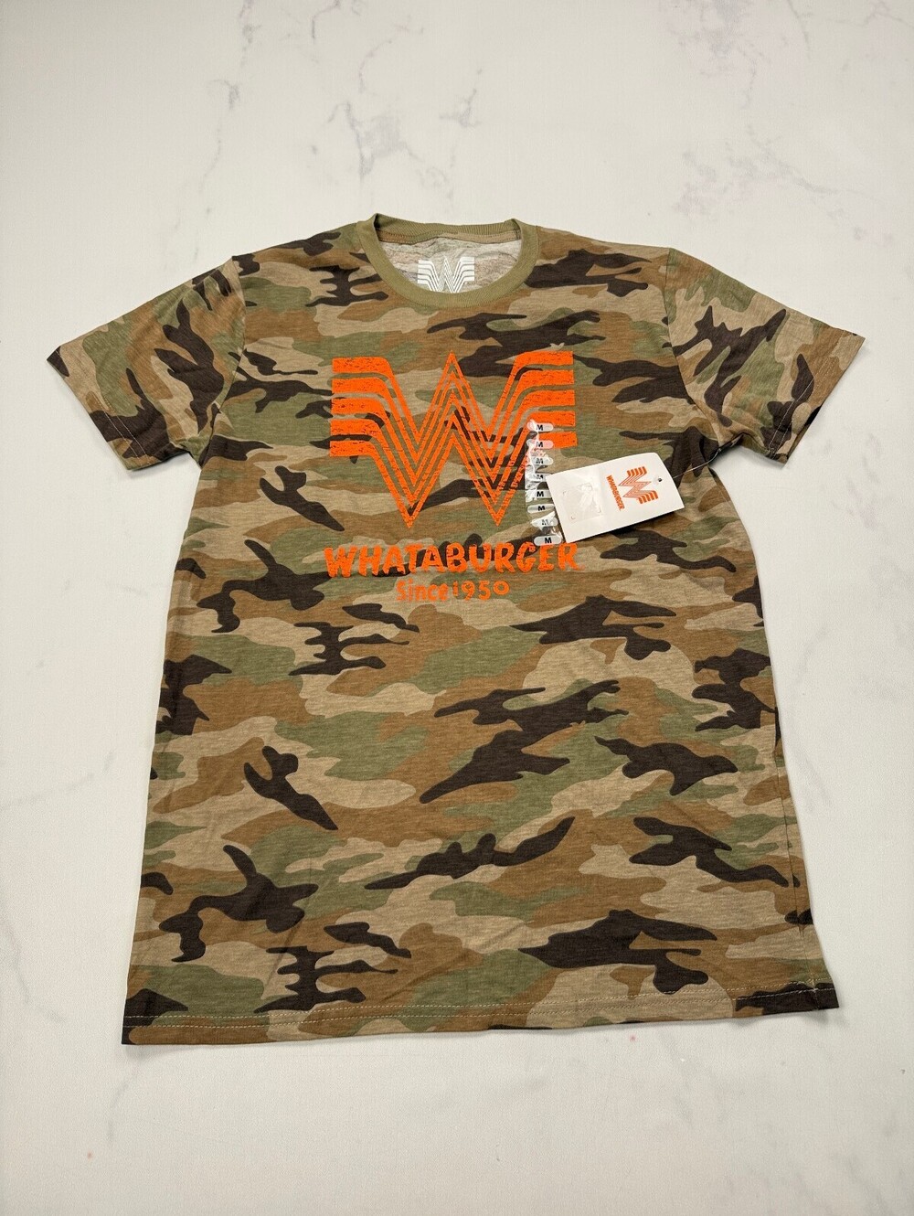 Whataburger Graphic Tee Khaki Contemporary Statement Piece - Mens M